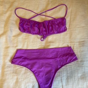 Frankies “Dreamy” Set in passion fruit S top M bottom